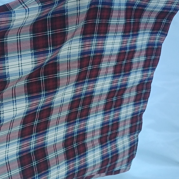 Pink Owl Plaid Satiny Polyester, lined, sleeveless, NWOT - Picture 5 of 8